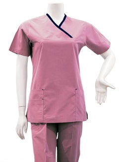 Buy B42 Medical Scrub Set Pink/Blue in Saudi Arabia