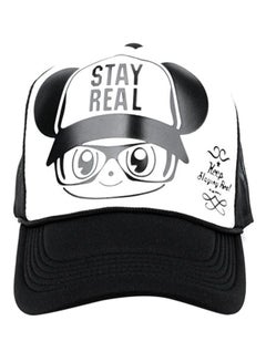 Buy Summer Cartoon Baseball Cap Black/White in UAE