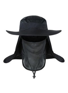 Buy Jungle Windbreak Mosquito Fisherman Hat Black in UAE