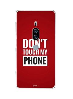 اشتري غطاء حماية واقٍ لهاتف سوني إكسبيريا XZ2 بريميوم غطاء واقي للهاتف مطبوع بعبارة "Don't Touch My Phone" في الامارات