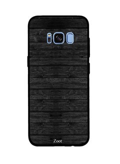 Buy Protective Case Cover For Samsung Galaxy S8 Plus Wooden Black in Egypt