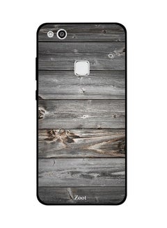 اشتري Protective Case Cover For Huawei P10 Lite Wooden Grey And Black في مصر