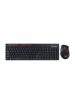 Buy Wireless Multimedia Keyboard And Mouse Set Black/Red in UAE