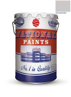 Buy Water Based Wall Paint Silver/Grey 3.6Liters in UAE