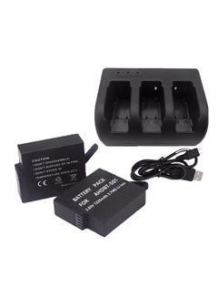 Buy Battery For GoPro Hero 5 With 3-Way Charger Black in UAE