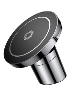 Buy Qi Wireless Fast Charger With Magnetic Car Phone Holder Black/Silver in Saudi Arabia