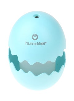 Buy Portable Mini Egg Shaped USB Humidifier With 7 Colour LED Lights Blue in UAE