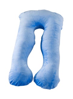 اشتري وسادة حمل شكل حرف U قطن أزرق 145x80x25 سنتيمتر في الامارات