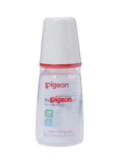 Buy Plastic Feeding Bottle, 120 mL - Clear/White/Red in UAE