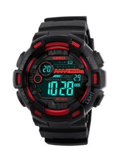 Buy men PU Leather Strap Digital Wrist Watch WT-SK-1243-R - 50 mm - Black in Egypt