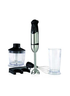 Buy Hand Blender With Stainless Steel Whisk And Blades 400W HB-400 Silver/Black/Clear in Egypt