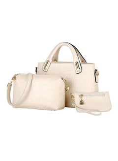 Buy 3-Piece Composite Bag Set Beige in UAE