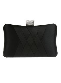 Buy Braided Designer Clutch Black in Saudi Arabia