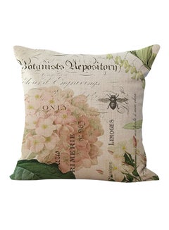 Buy Decorative Floral Printed Cushion Cover Multicolour 45 x 45cm in UAE