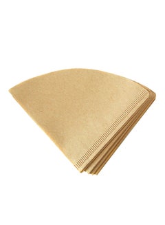 Buy 40-Piece Coffee Filter Paper Beige 16x12centimeter in Saudi Arabia