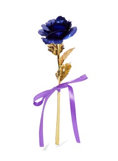 Buy Gold Plated Decorative Rose Gold/Blue in Saudi Arabia