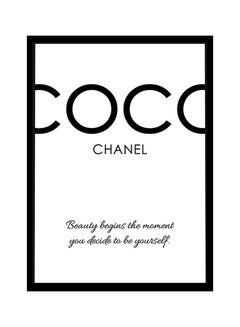 Second Life Marketplace - Coco Chanel Quote, Beauty Begins Poster