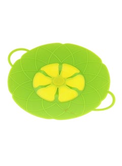 Buy 10-Inch Silicone Lid Spill Stopper Cover For Pot Pan Green 24cm in Saudi Arabia