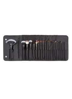 Buy 22-Piece Make Up Brush Set Black in Saudi Arabia