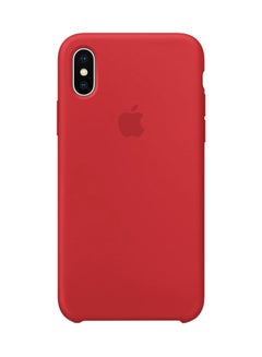 Buy Silicone Case Cover For Apple iPhone Xs Red in Saudi Arabia