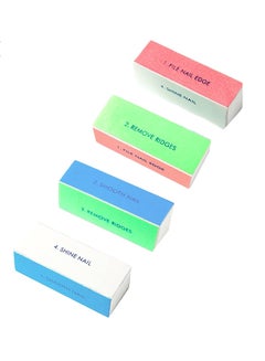 Buy 4 Sided Nail Buffer Filer Multicolour in Egypt