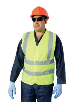 Buy Reflective Safety Vest Green/Grey Large in UAE