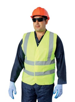 Buy Reflective Safety Vest Green/Grey Medium in UAE