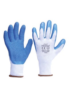 Berkley Coated Fishing Gloves, Blue/Grey