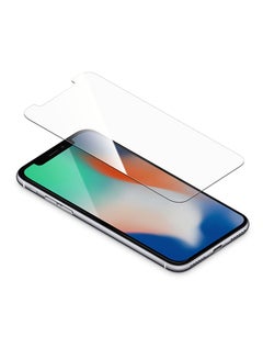 Buy Tempered Glass Screen Protector For Apple iPhone X Clear in Saudi Arabia