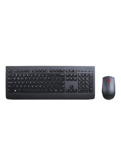 Buy Wireless English/Arabic Keyboard And Mouse Set Black in Saudi Arabia