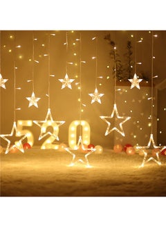 Buy Set Of 9 LED Fairy String Star Decorative Lights Yellow 3meter in Saudi Arabia