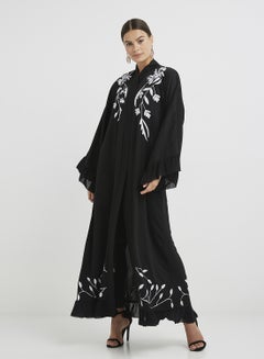 Buy Classic Abaya Black/White in UAE