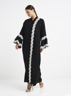 Buy Classic Abaya Black/White in UAE