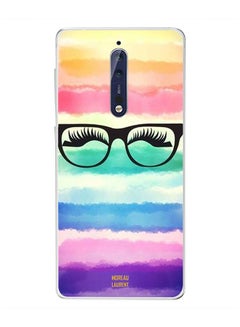 Buy Protective Case Cover For Nokia 8 Eyelashes Glasses in UAE