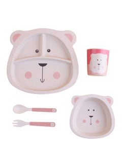 Buy 5-Piece Dinnerware Set Multicolor 23.5x9.8x21.8centimeter in Saudi Arabia