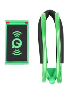 Buy Lazy Neck Hanging Mobile Phone Mount Holder Green/Black in UAE