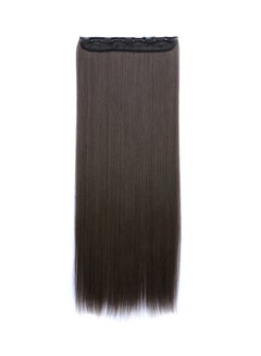 Buy 5 Clip Long Straight Hair Fish Line Extension Black 70cm in UAE