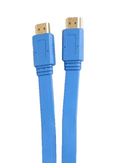 Buy HDMI To HDMI Flat Cable Blue in Egypt