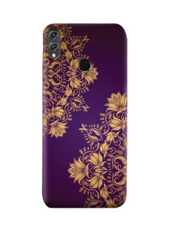 Buy Protective Case Cover For Huawei Honor 8X Purple Floral Mandala Pattern in UAE