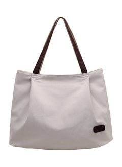 Buy Stitched Detailed Shopper/Tote White in UAE