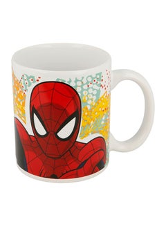 Buy Ultimate Spiderman Design Mug White/Red/Yellow in Saudi Arabia