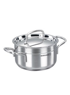 Buy Alfa Casserole Silver 18 x 10cm in UAE