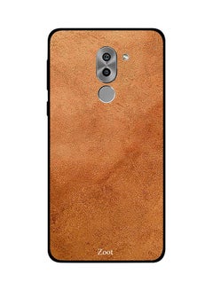 Buy Protective Case Cover For Huawei Honor 6X Leather Brown Pattern in Egypt