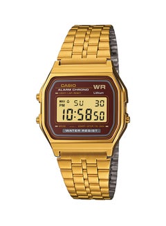 Buy Men's Water Resistant Digital Wrist Watch A159WGEA-5DF - 33 mm - Gold in UAE