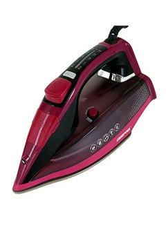 Buy Digital Steam Iron| Dry and Steam Iron Box with Digital Temperature Control and Auto Shut Off Function| Compact and Handy Design| Suitable for All Kinds of Fabric| Anti-Drip and Anti-Calc System| 2 Years Warranty 350 ml GSI7813 Red/Black in UAE