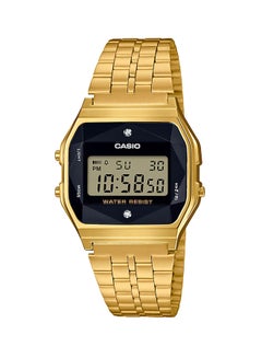 Buy Men's Diamond Studded Digital Watch A159WGED-1DF - 33 mm - Gold in Saudi Arabia