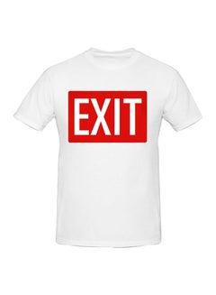 اشتري Exit Festival 2016 Printed Cotton Short Sleeve T-Shirt White في الامارات