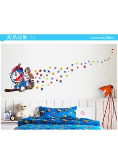 Buy Doraemon Wall Sticker Multicolour 90x60centimeter in UAE