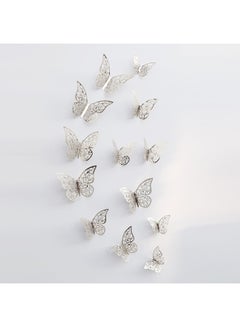 Buy 3D Butterfly Wall Stickers Multicolour 15 x 15 x 5cm in UAE