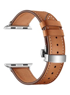 Buy Replacement Band Strap For Apple Watch 4 44mm Brown in UAE
